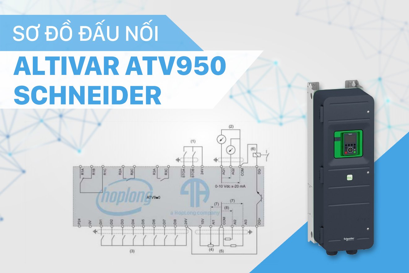 Sơ đồ đấu nối Altivar ATV950 Schneider