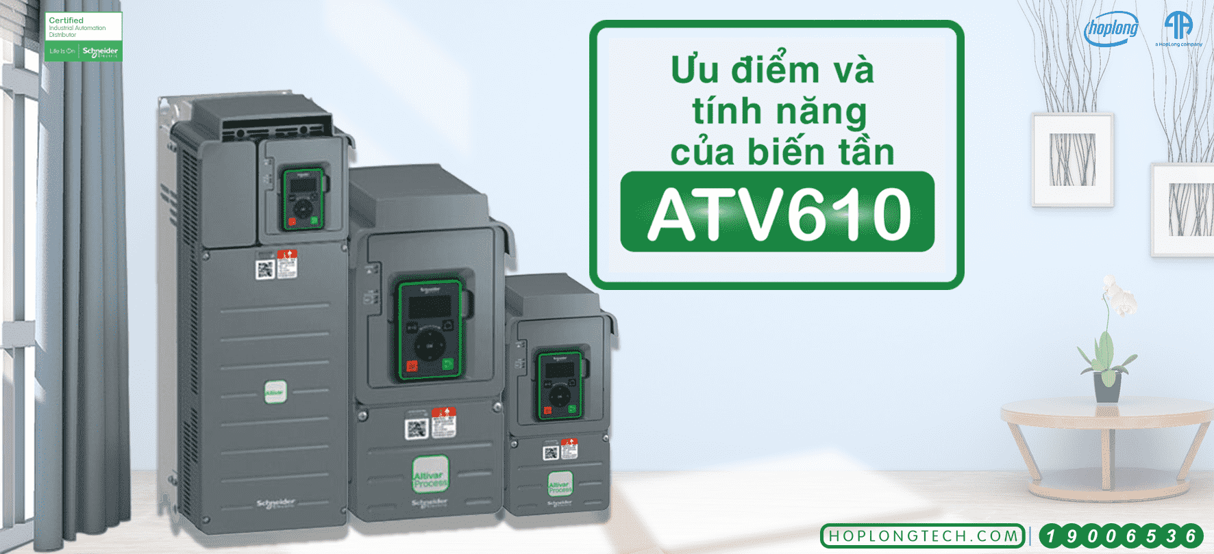 Ưu điểm và tính năng của biến tần Schneider ATV610